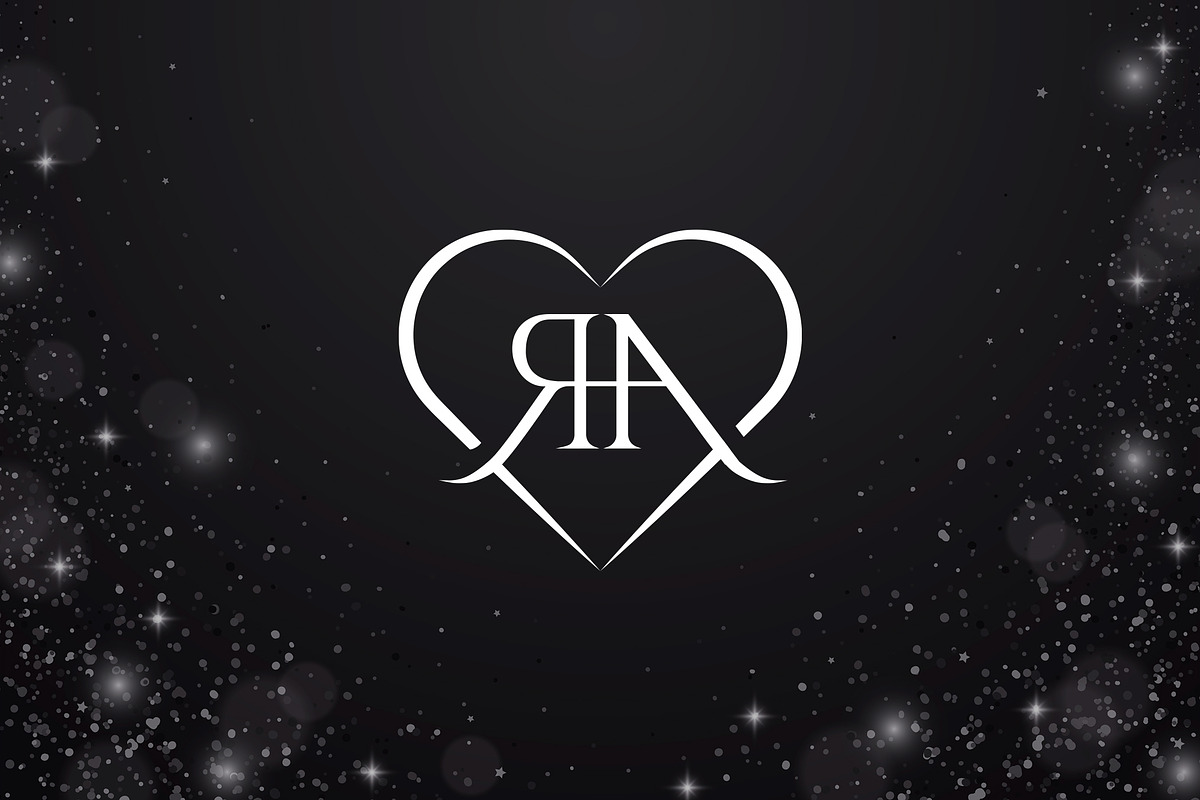 Initials RA or AR with Love Logo, a Branding & Logo Template by Luxury Logos (Photo 2 of 4)