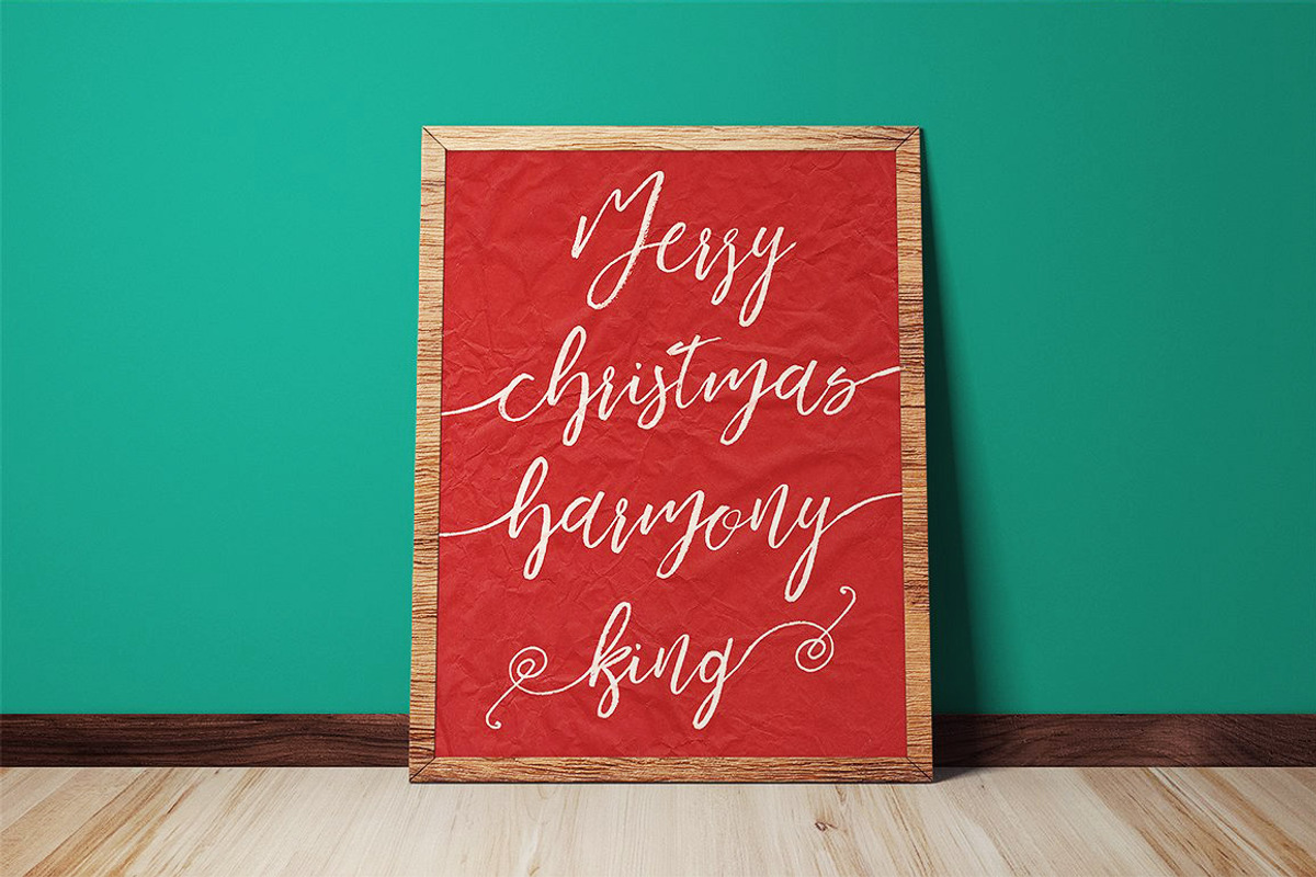 Harmony King - Brush Font preview 8
