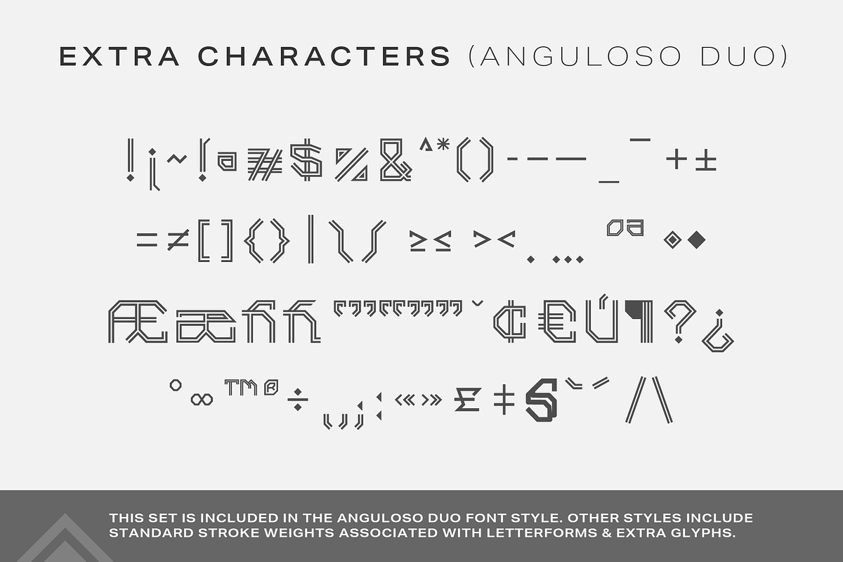 Anguloso - Angular Display Typeface, a Sans Serif Font by Lateral Design (Photo 3 of 6)