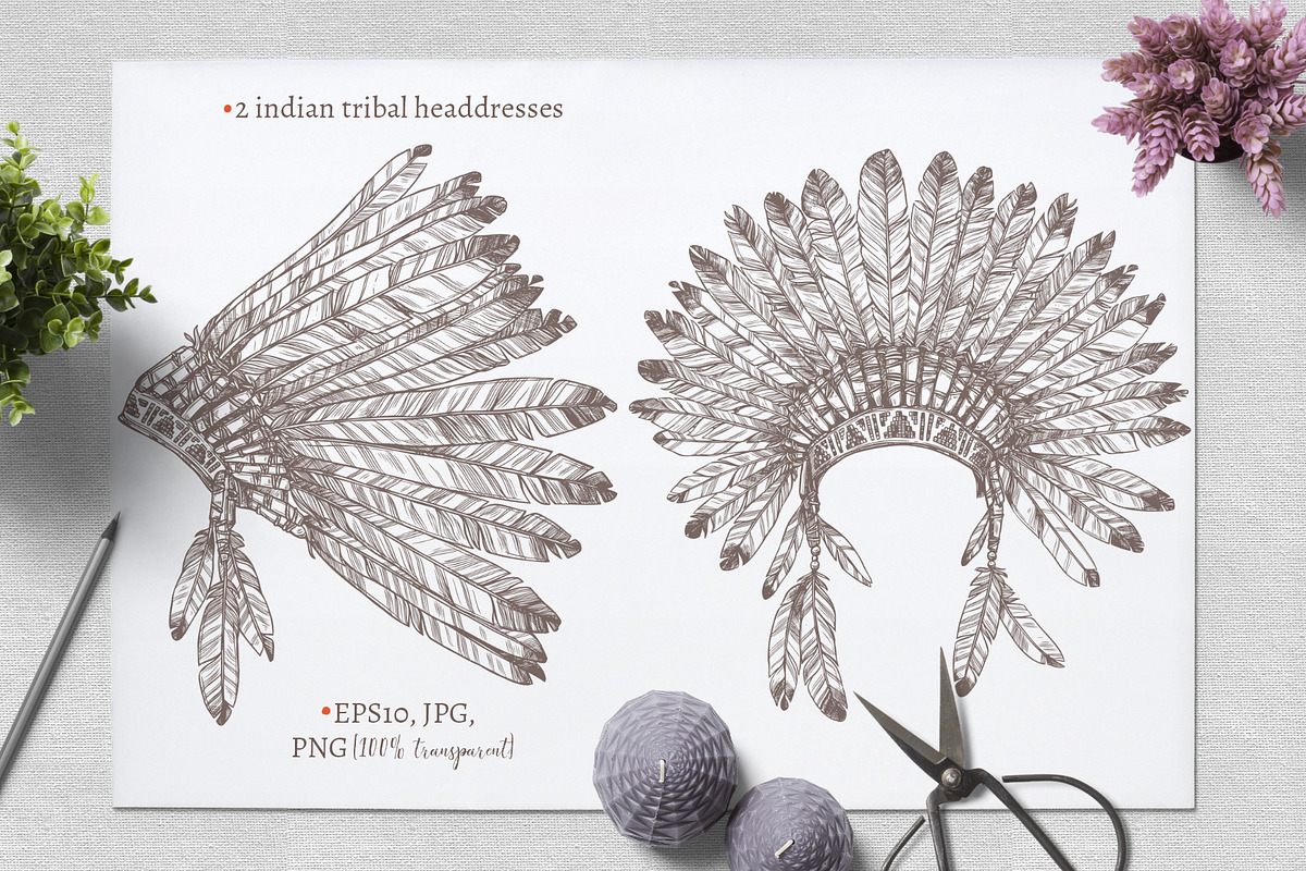 Boho And Tribal Graphic Collection, an Illustration by alexrockheart (Photo 5 of 9)