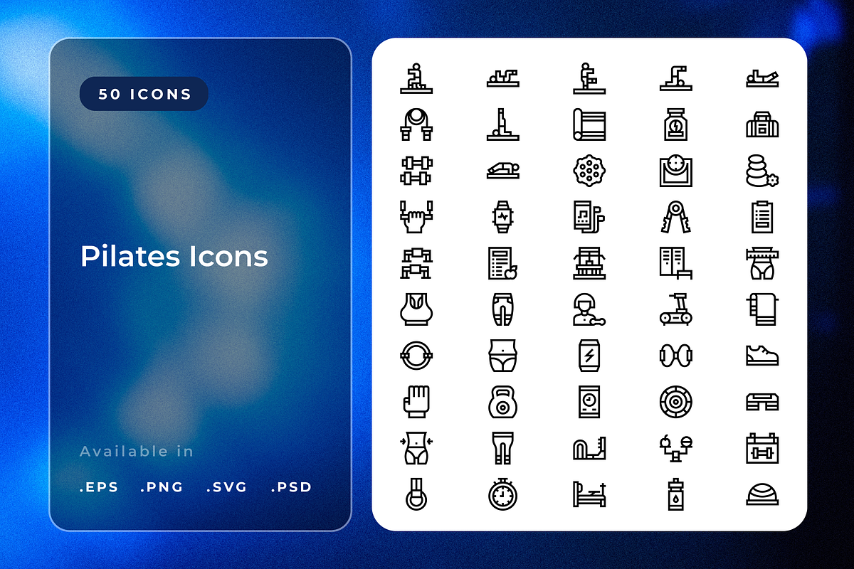 Pilates Icons 2, an Icon by Wencory