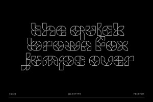 Fecktor - Modern Art Deco Font