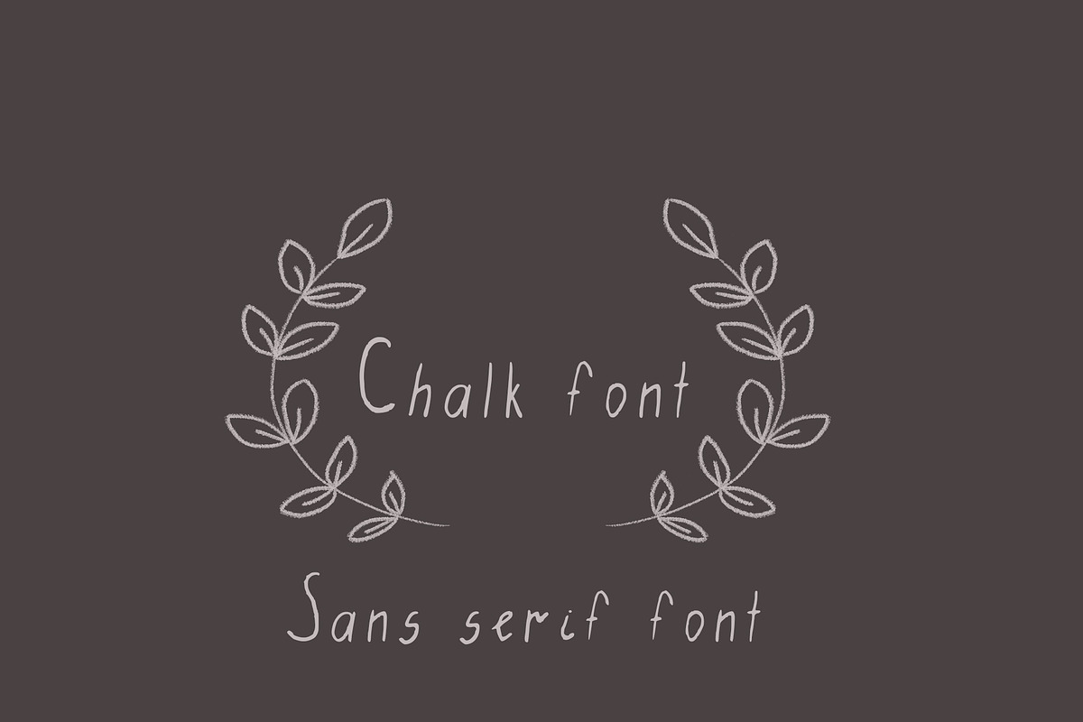 Chalk Font, a Sans Serif Font by lycka (Photo 1 of 3)