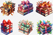 Autumn Bow Book Stack Clipart, an Illustration by Black Bird Studio (Thumbnail 4 of 4)