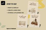 Dark Academia Affirmation Cards Zine, a Card Template by Digital Art Mahdiseño (Thumbnail 4 of 11)