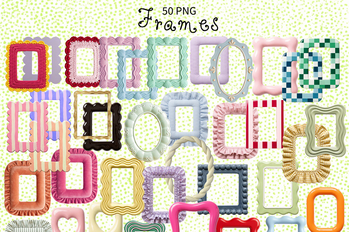 Whimsical Scrapbook Frames Decor Kit, an Object Graphic by DreamoraArt (Photo 2 of 6)