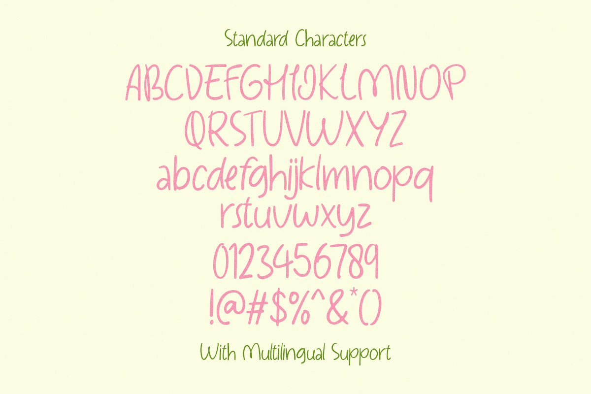 Lovely Picnic Handwritten - 4 Styles, a Handwritten Font by Littlehand (Photo 8 of 9)