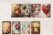 SURREAL VALENTINE JUNK JOURNAL KIT, a Seasonal Illustration by Daring Digies (Thumbnail 3 of 7)