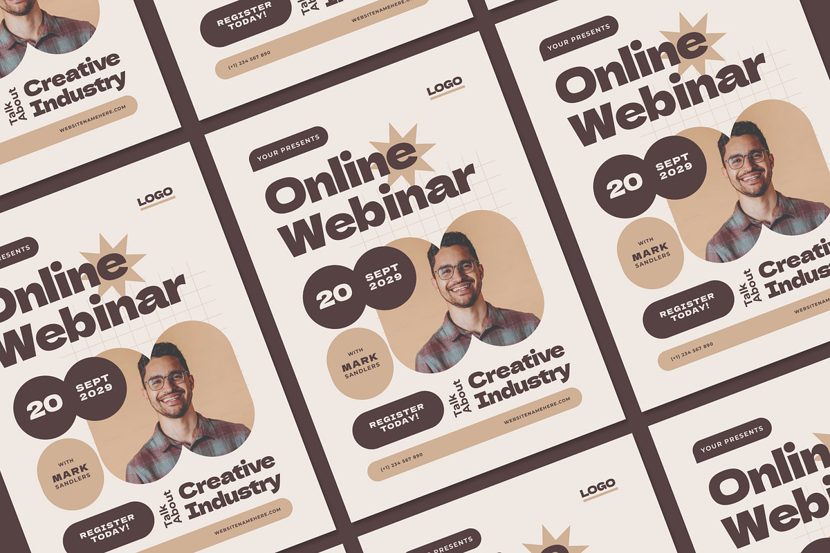 Online Webinar - Flyer, a Brochure Template by Izdihaar_Studio (Photo 2 of 3)
