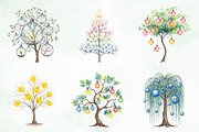 Christmas Lights Tree Clipart PNG, an Illustration by Creative Art (Thumbnail 4 of 11)