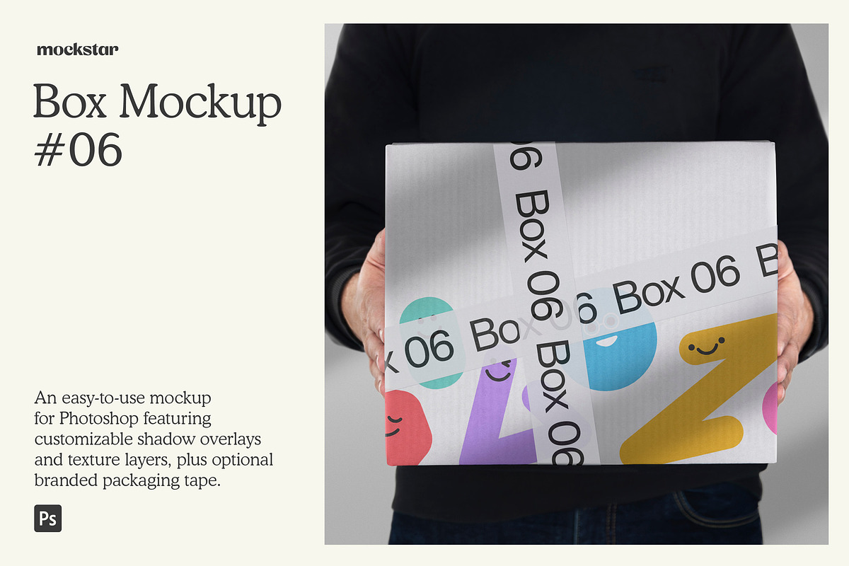 Packaging Box 06 Mockup, a Packaging Mockup by mockstar (Photo 1 of 10)