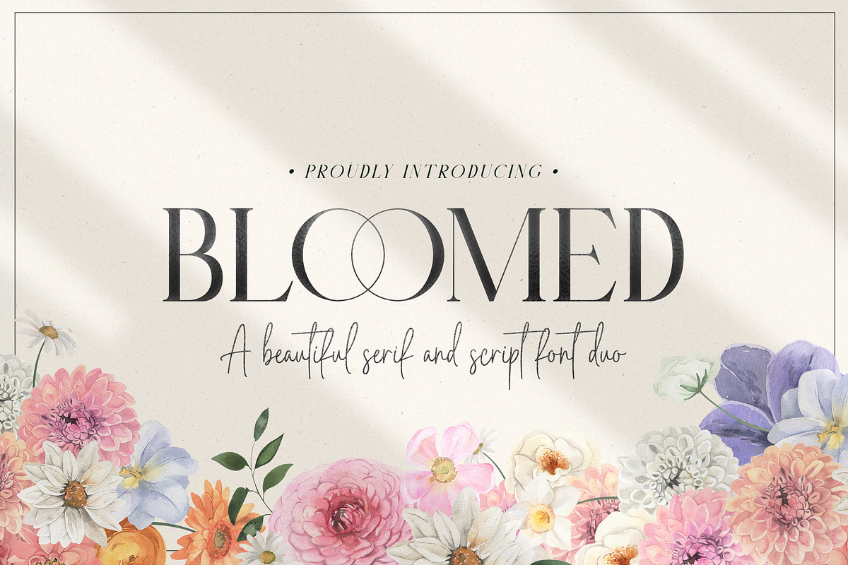 Bloomed Font Duo, a Serif Font by Salt & Pepper Designs (Photo 1 of 9)