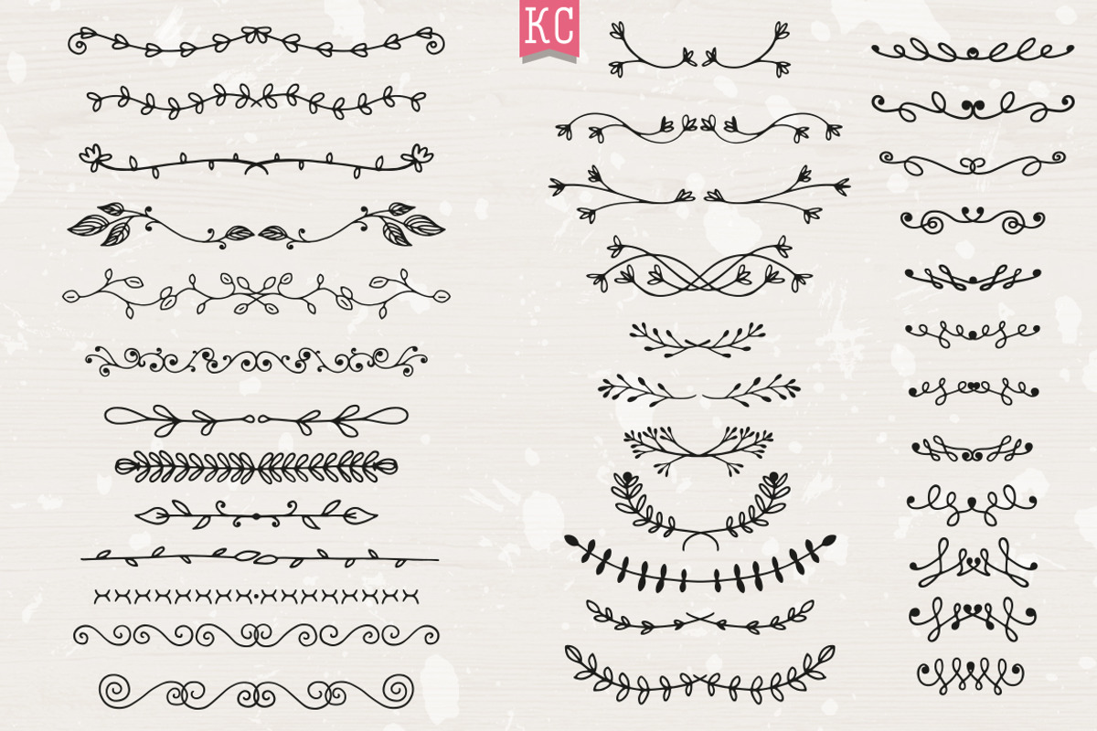 Hand Drawn Doodle Dividers, an Illustration by Katy Clemmans (Photo 5 of 7)