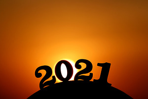 New year 2021 the word 2021 behind containing 2021, new, and year