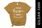Female Gildan 5000 Mockup Bundle, a Shirt Mockup by lock and page (Thumbnail 5 of 15)