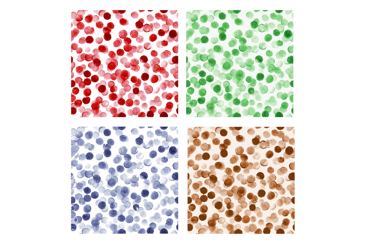 Watercolour dotted patterns, a Background Graphic by Elina_Li (Photo 2 of 3)