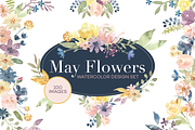 May Flowers Design Set - 50% OFF, an Illustration by Méora Studios (Thumbnail 1 of 10)