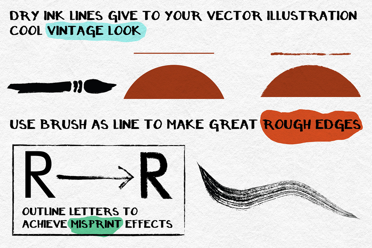 Dry Ink Brushes, a Brush Add-On by Guerillacraft (Photo 3 of 5)
