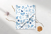 Blue tropical summer beach patterns, a Pattern Graphic by Tani Kuzminka (Thumbnail 16 of 22)