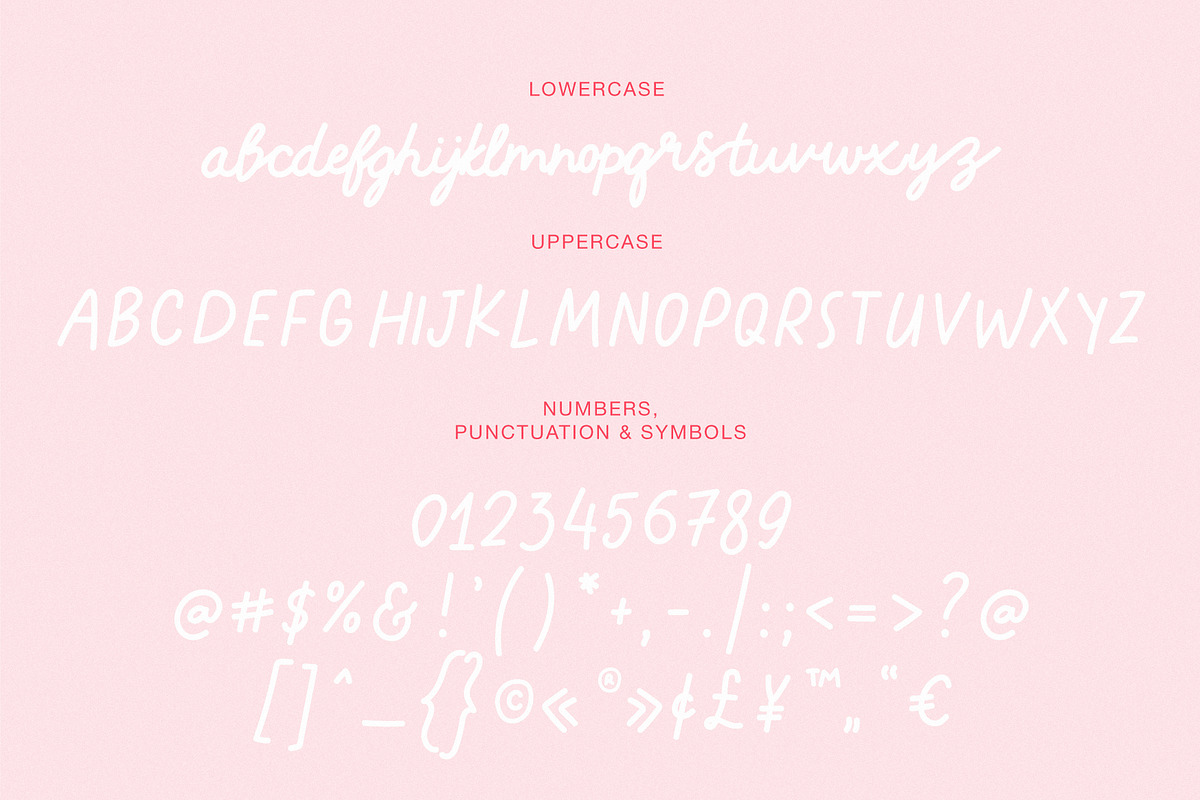 Little weekend | Handwritten font, a Handwritten Font by JuliaVolkova (Photo 3 of 7)