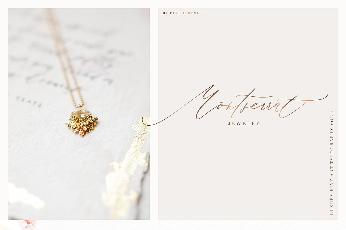 Adora Bouton-Luxury Script, a Handwritten Font by PeachCreme (Photo 15 of 15)