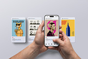 Instagram Post Mockup, Hands Holding, a Mockup by Avelina Studio (Thumbnail 1 of 3)