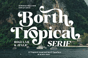 Borth Tropical Serif, a Serif Font by Black Junst (Thumbnail 1 of 13)