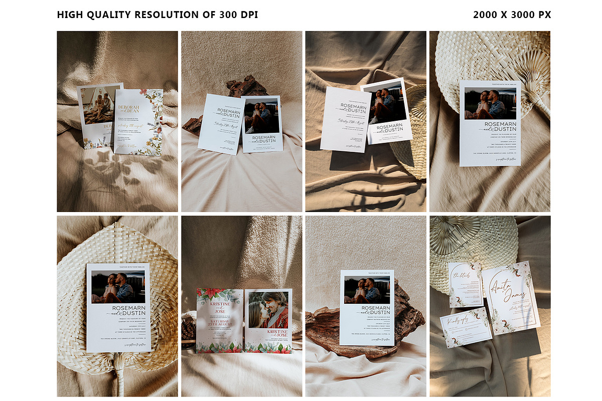 Card Mockup Bundle, a Print Template by eventpapery (Photo 2 of 10)