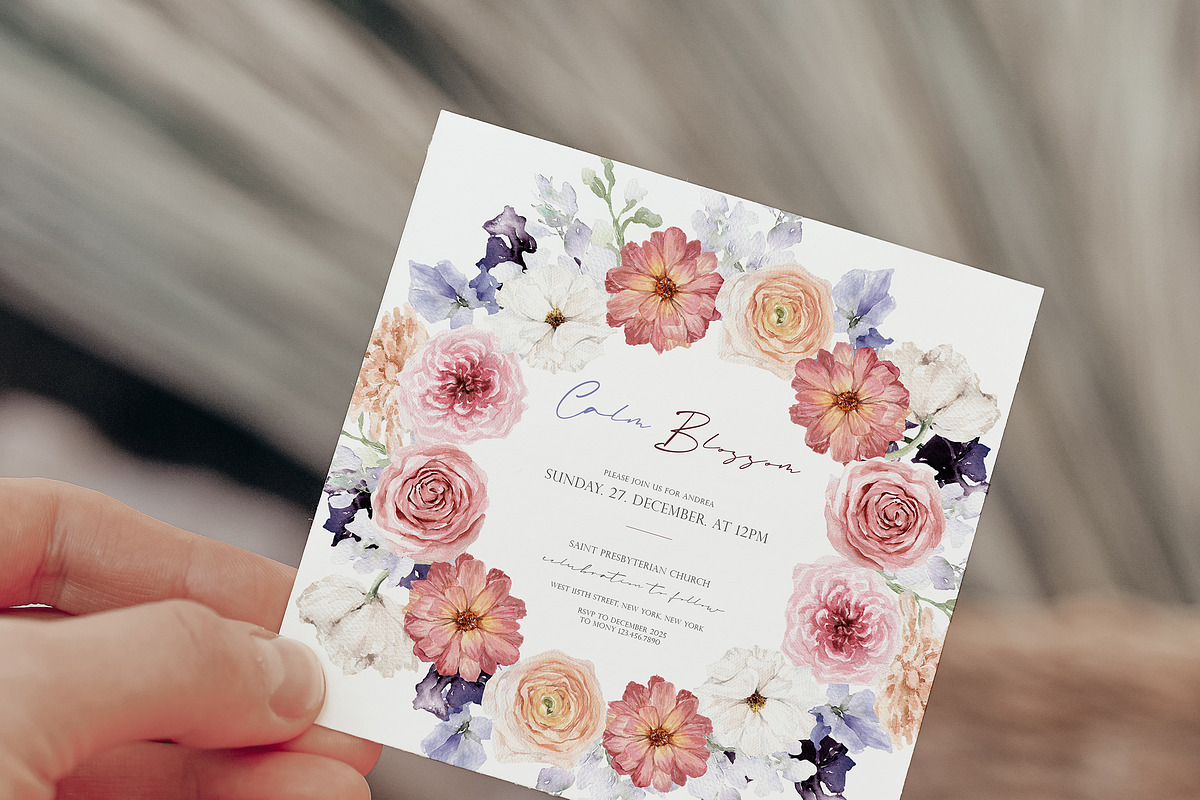 Watercolor Flower - Calm Blossom, a Decorative Illustration by Beigetime (Photo 14 of 16)