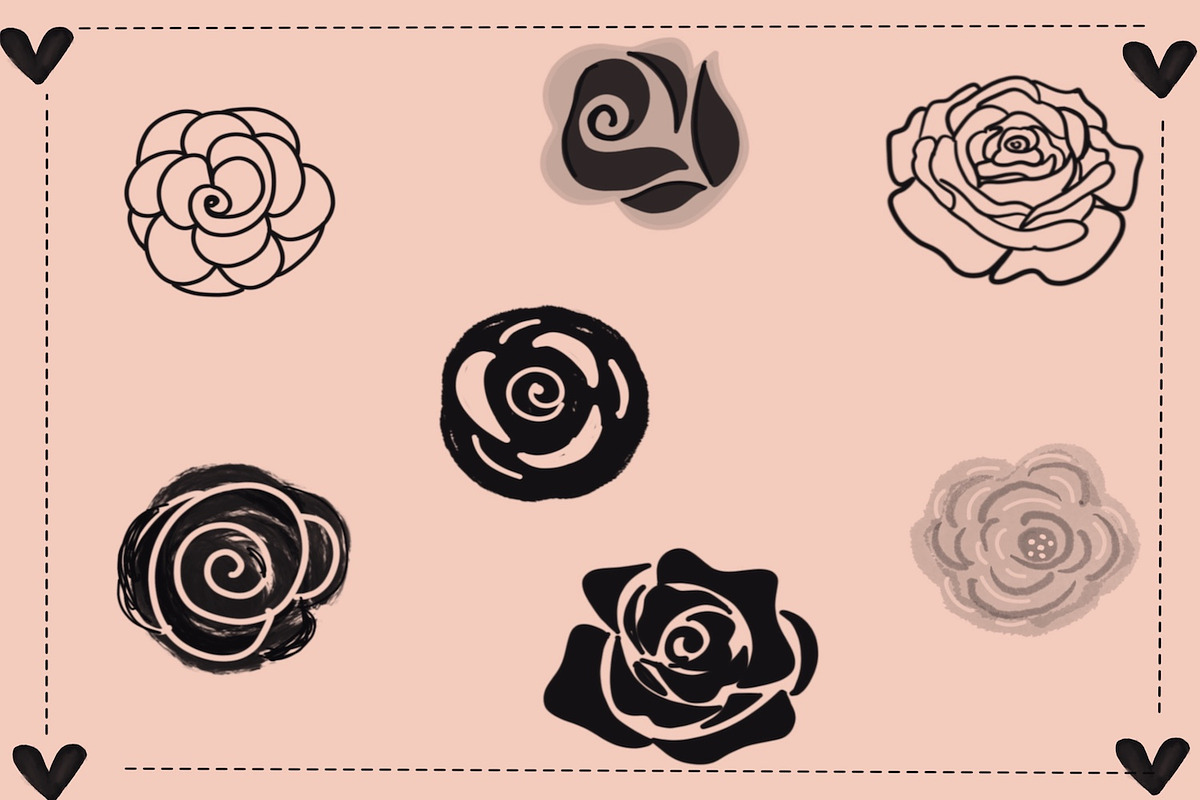 Rose Garden Stamps | Procreate preview 4