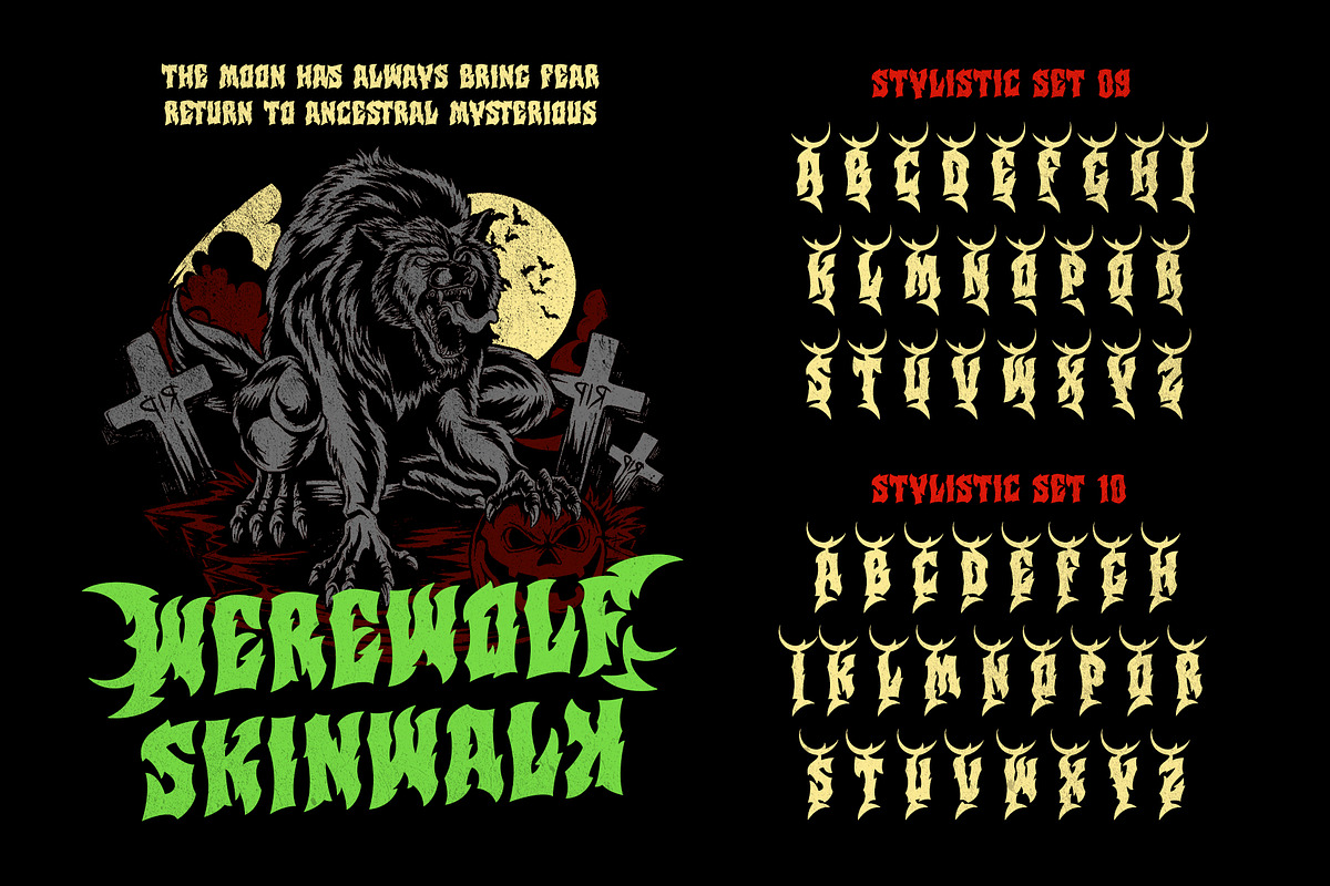 Comangs Typeface, a Blackletter Font by alit design (Photo 15 of 20)