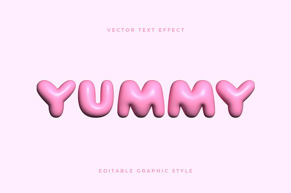 Balloon Inflated Glossy Text Effect preview 3