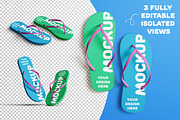 Flip Flop Beach Slippers Mockup Pack, a Templates & Theme by mocko (Thumbnail 2 of 6)