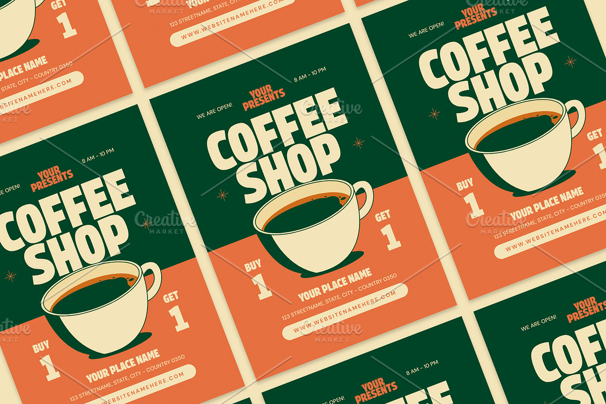Coffee Shop - Flyer, a Poster Template by Izdihaar_Studio (Photo 2 of 3)