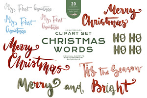 Hand Drawn Merry Christmas Lettering