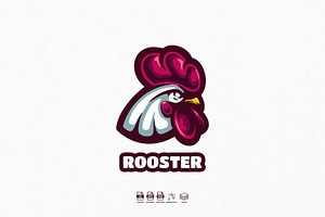 Rooster Mascot Logo Design