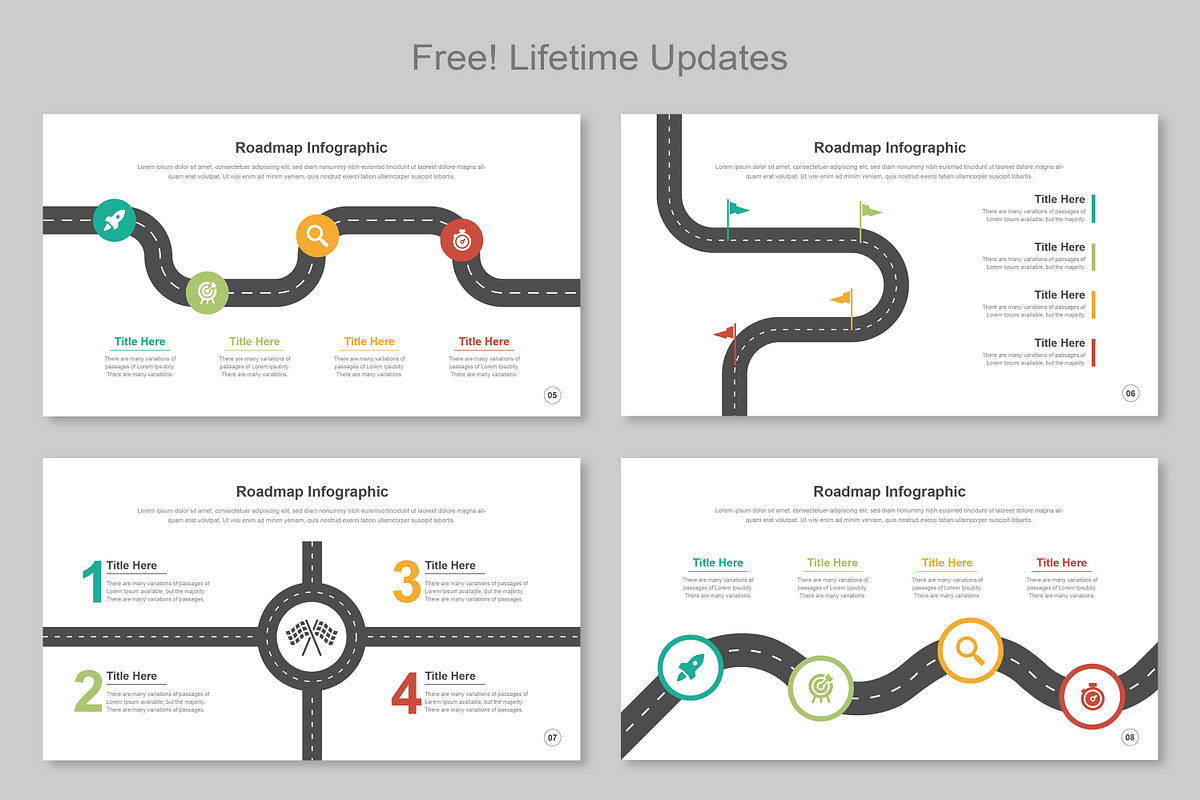 Roadmap infographic PowerPoint