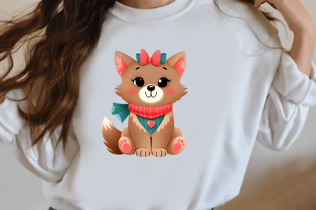 Whimsical Dogs Valentine's Day Clipa, an Illustration by Designworld (Photo 3 of 5)