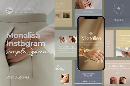 Monalisa - Canva Instagram Pack