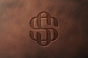 Leather Pressed Logo Mockup, a Mockup by Design Squad (Thumbnail 3 of 4)