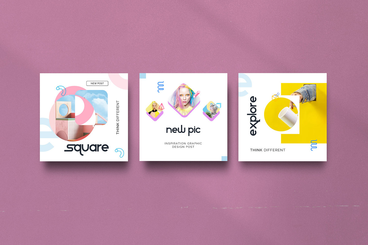 Geometri Brand Social Media Kit, a Social Media Template by Dirtytemp Studio (Photo 6 of 13)