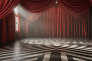 Red Velvet Stage Backgrounds, an Object Illustration by StockVerse Creative (Thumbnail 3 of 4)