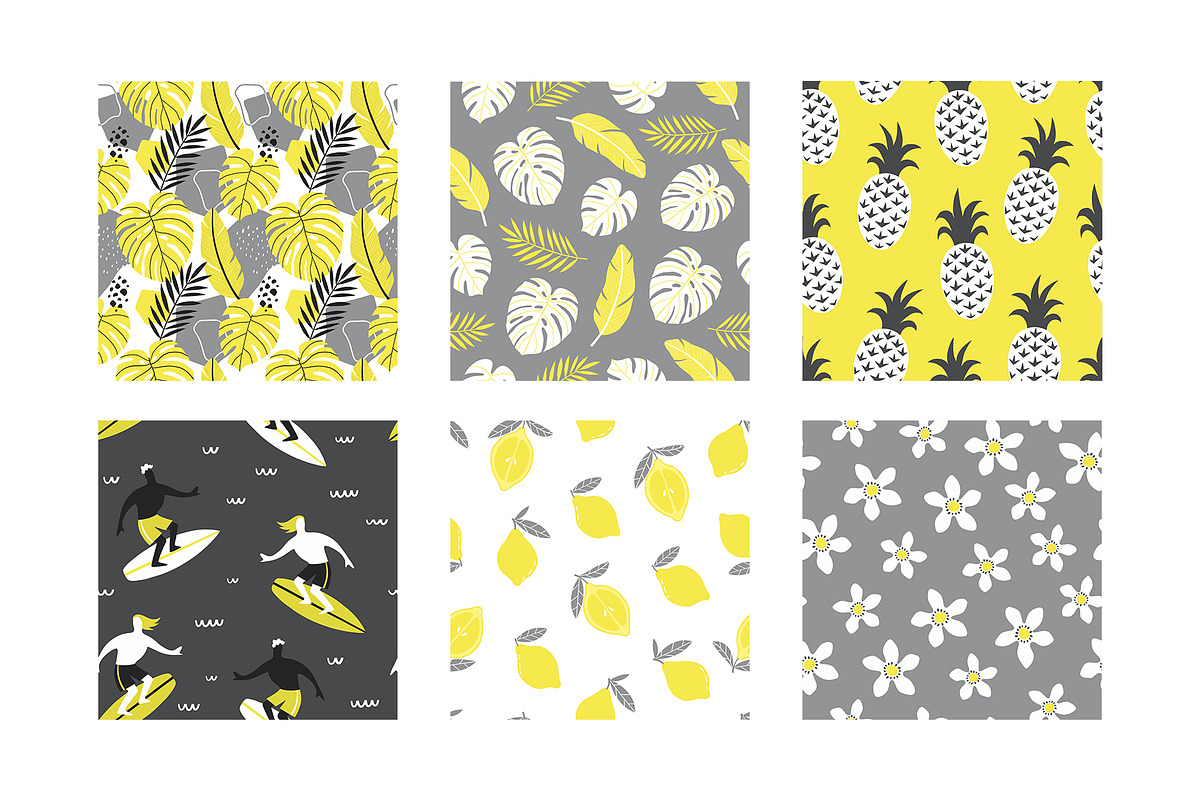 Summer Time Abstract Patterns Set, an Animal Illustration by Natalia Fedorova (Photo 3 of 11)