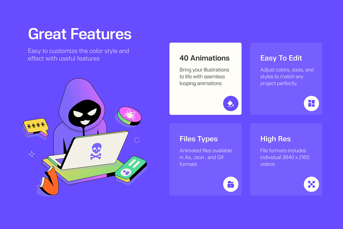 Animated Digital Product UX, a Technology Illustration by Creative Stall (Photo 2 of 4)