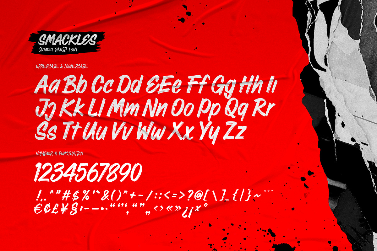 Smackles - Street Brush Font, a Handwritten Font by ikiiko (Photo 6 of 7)