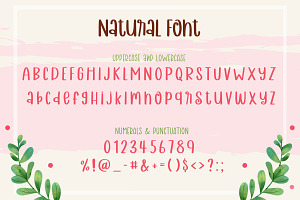 Natural Cute Handwriting Font