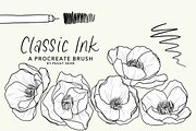 10 Drawing Ink Procreate Brushes, a Brush Add-On by The Pigeon Letters (Thumbnail 6 of 13)