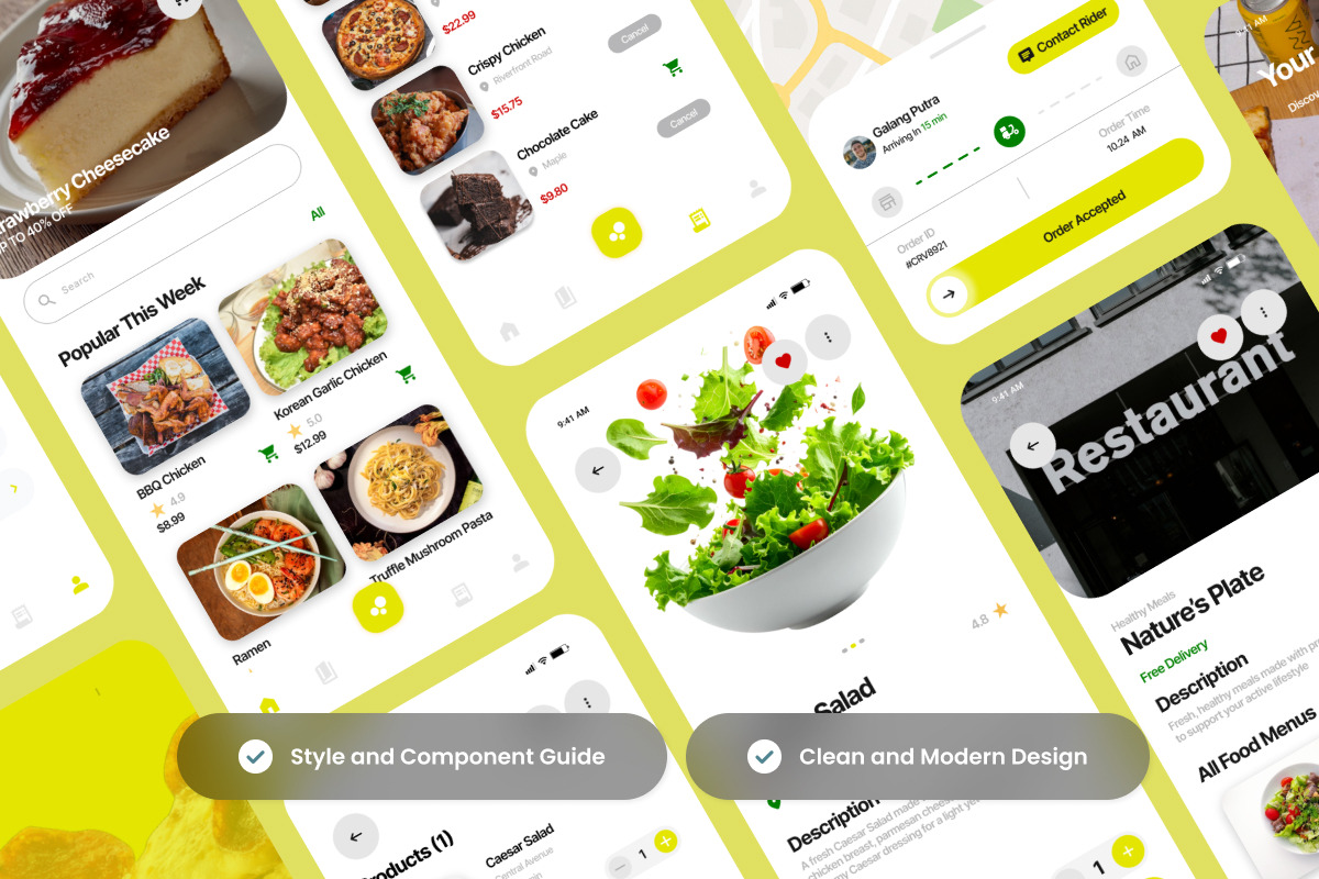 CraveBot AI Food Delivery Mobile App, an App Template by productype1 (Photo 3 of 4)