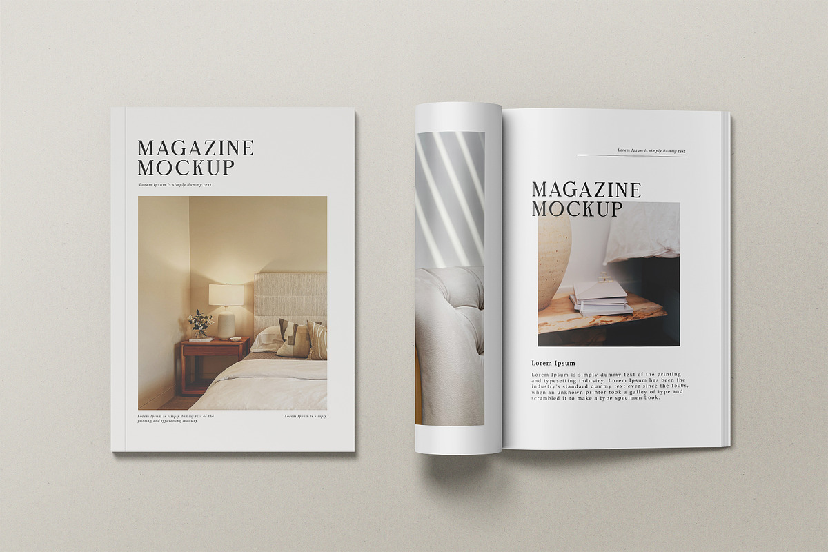 A4 Magazine Mockup Top View, a Books & Magazine Mockup by Graphic Deal (Photo 7 of 14)