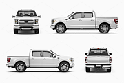 Pickup Truck Mockup 10, a Product Mockup by Mockupix (Thumbnail 12 of 12)